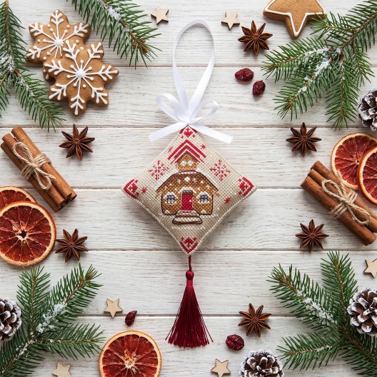 Cross-stitch kits three-dimensional decoration Christmas Treat (Winter tale), AHT-005  від Абрис Арт - купити з доставкою ✿ Найкраща ціна від виробника ✿ Оптом та в роздріб ✿ Придбати Cross stitch kits to create 3D decoration