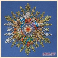 Mini Bead embroidery kit Snow sparkles (Winter tale)