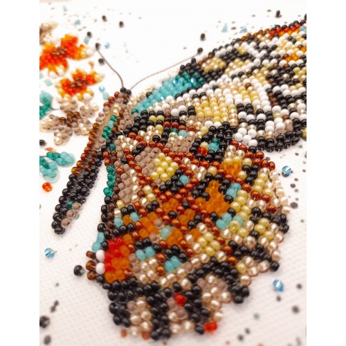 Mini Bead embroidery kit Tigre wings