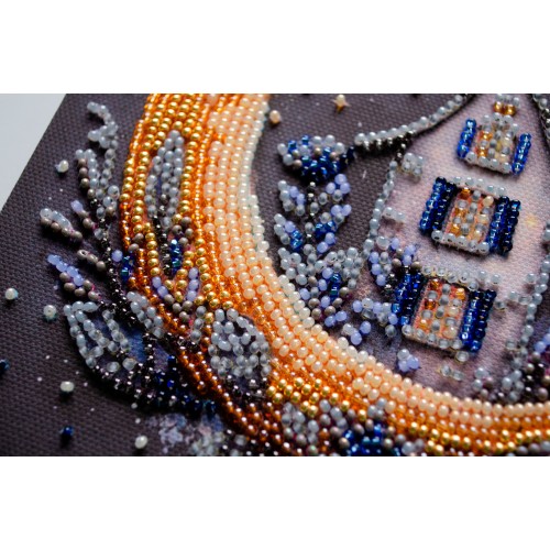 Mini Bead embroidery kit The magic of the night sky, AM-257  від Абрис Арт - купити з доставкою ✿ Найкраща ціна від виробника ✿ Оптом та в роздріб ✿ Придбати Sets-mini-for embroidery with beads on canvas