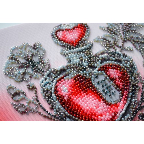 Mini Bead embroidery kit Love potion, AM-259  від Абрис Арт - купити з доставкою ✿ Найкраща ціна від виробника ✿ Оптом та в роздріб ✿ Придбати Sets-mini-for embroidery with beads on canvas