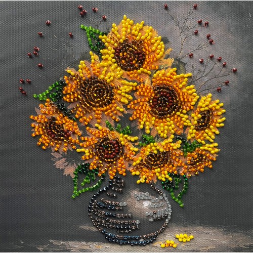 Mini Bead embroidery kit Homely sunflowers (Still life), AM-269 від Абрис Арт - купити з доставкою ✿ Найкраща ціна від виробника ✿ Оптом та в роздріб ✿ Придбати Sets-mini-for embroidery with beads on canvas Mini Bead embroidery kit Homely sunflowers (Still life), AM-269 від Абрис Арт - купити з доставкою ✿ Найкраща ціна від виробника ✿ Оптом та в роздріб ✿ Придбати Sets-mini-for embroidery with beads on canvas