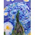 Mid-sized bead embroidery kit Cypress moon