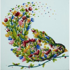 Main Bead Embroidery Kit A singing bird (Deco Scenes)