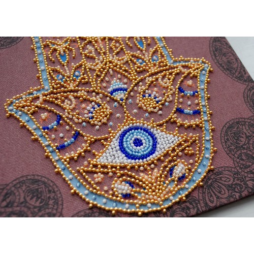 Main Bead Embroidery Kit Golden Hamsa (Deco Scenes)
