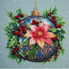 Mid-sized bead embroidery kit Christmas glow (Deco Scenes)