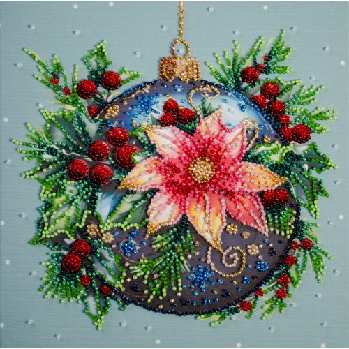 Mid-sized bead embroidery kit Christmas glow (Deco Scenes), AMB-113  від Абрис Арт - купити з доставкою ✿ Найкраща ціна від виробника ✿ Оптом та в роздріб ✿ Придбати Sets MIDI for beadwork