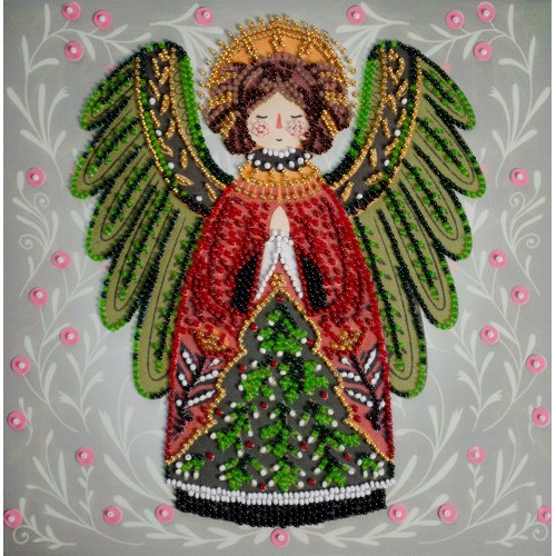 Mid-sized bead embroidery kit Guardian of the Christmas Miracle (Deco Scenes), AMB-114  від Абрис Арт - купити з доставкою ✿ Найкраща ціна від виробника ✿ Оптом та в роздріб ✿ Придбати Sets MIDI for beadwork