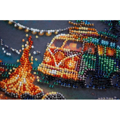 Mid-sized bead embroidery kit Camping under the stars (Deco Scenes), AMB-118  від Абрис Арт - купити з доставкою ✿ Найкраща ціна від виробника ✿ Оптом та в роздріб ✿ Придбати Sets MIDI for beadwork