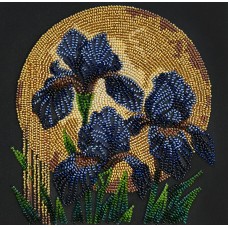 Mid-sized bead embroidery kit Dancing in golden light (Flowers)
