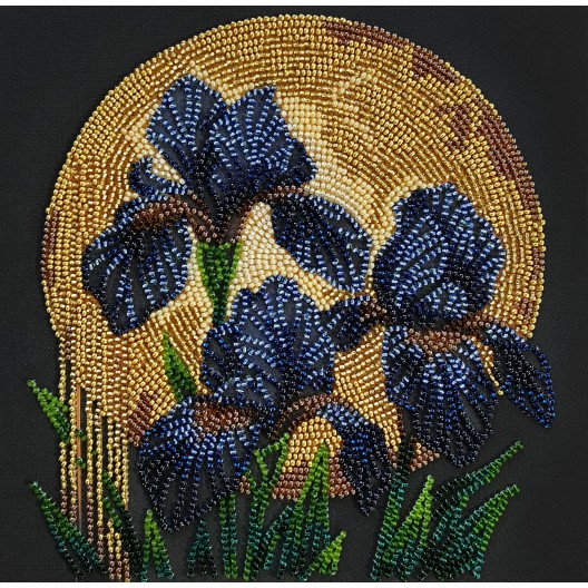 Mid-sized bead embroidery kit Dancing in golden light (Flowers) Mid-sized bead embroidery kit Dancing in golden light (Flowers)