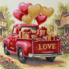 Mid-sized bead embroidery kit Gift Love (Romantic Stories)