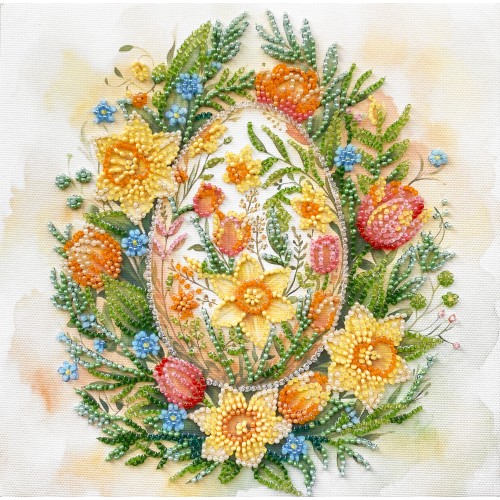 Mid-sized bead embroidery kit Easter Symbol (Easter Scenes), AMB-135  від Абрис Арт - купити з доставкою ✿ Найкраща ціна від виробника ✿ Оптом та в роздріб ✿ Придбати Sets MIDI for beadwork