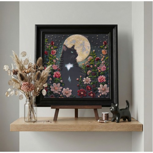 Mid-sized bead embroidery kit Can’t Sleep (Animals and birds), AMB-136  від Абрис Арт - купити з доставкою ✿ Найкраща ціна від виробника ✿ Оптом та в роздріб ✿ Придбати Sets MIDI for beadwork