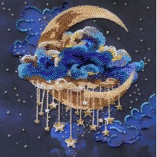 Mid-sized bead embroidery kit Cradle of Stellar Dreams (Deco Scenes)