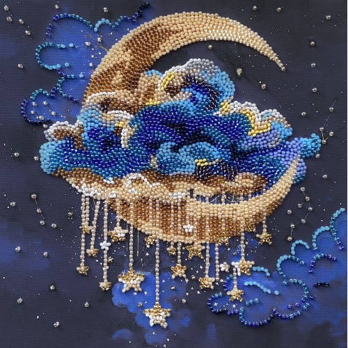 Mid-sized bead embroidery kit Cradle of Stellar Dreams (Deco Scenes), AMB-138  від Абрис Арт - купити з доставкою ✿ Найкраща ціна від виробника ✿ Оптом та в роздріб ✿ Придбати Sets MIDI for beadwork