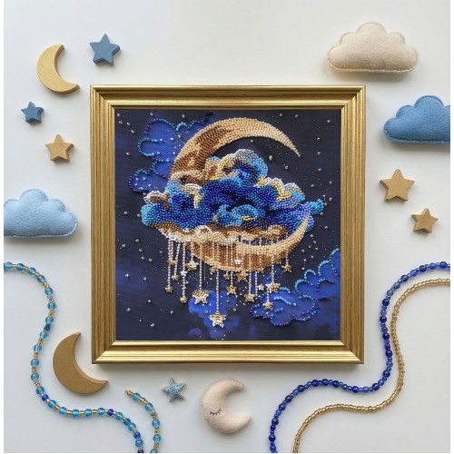 Mid-sized bead embroidery kit Cradle of Stellar Dreams (Deco Scenes), AMB-138  від Абрис Арт - купити з доставкою ✿ Найкраща ціна від виробника ✿ Оптом та в роздріб ✿ Придбати Sets MIDI for beadwork
