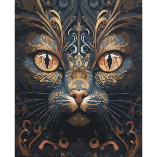 Paint by Numbers The look of a witch (Animals and birds), APN-003  від Абрис Арт - купити з доставкою ✿ Найкраща ціна від виробника ✿ Оптом та в роздріб ✿ Придбати Картини по номерам