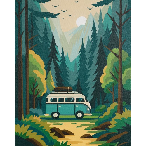 Paint by Numbers Thirst for adventure (Landscapes), APN-006  від Абрис Арт - купити з доставкою ✿ Найкраща ціна від виробника ✿ Оптом та в роздріб ✿ Придбати Картини за номерами 40*50