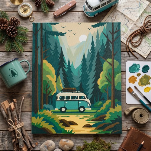 Paint by Numbers Thirst for adventure (Landscapes), APN-006  від Абрис Арт - купити з доставкою ✿ Найкраща ціна від виробника ✿ Оптом та в роздріб ✿ Придбати Картини за номерами 40*50