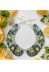 Bead Embroidery Kit on Art Canvas "Collar “Citrus Tenderness”"