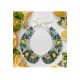 Bead Embroidery Kit on Art Canvas "Collar “Citrus Tenderness”"