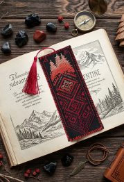 Cross Stitch Kit "Bookmark "Mountain's magic""