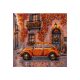 Midi Bead Embroidery Kit on Art Canvas "Autumn Neighborhood"