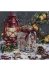 Midi Bead Embroidery Kit on Art Canvas "Cookies for Santa"