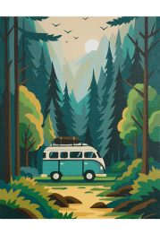 Paint by Numbers Kit on Art Canvas "Thirst for adventure"