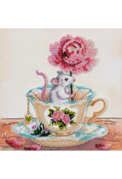 Midi Bead Embroidery Kit on Art Canvas "A touch of spring"