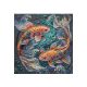 Midi Bead Embroidery Kit on Art Canvas "Dancing among the waves"