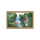 Bead Embroidery Kit on Art Canvas "Watering place"