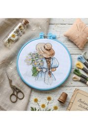 Cross Stitch Kit "Daisies for her"