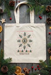 Cross Stitch Kit "Winter is calling"