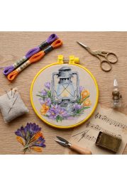 Cross Stitch Kit "Spring saffron"