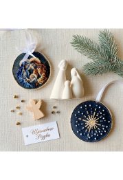 Christmas Ornament Bead Embroidery Kit "Holy night"