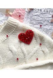 Christmas Ornament Bead Embroidery Kit "Little heart"