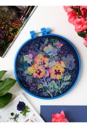 Cross Stitch Kit "Watercolor viola"