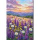 Bead Embroidery Kit on Art Canvas "Valley of Dreams"