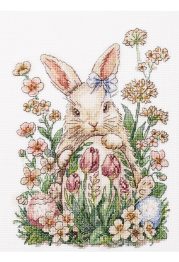 Cross Stitch Kit "Easter bunny waiting"