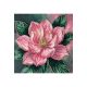 Mini Bead Embroidery Kit on Art Canvas "Petal Kiss"