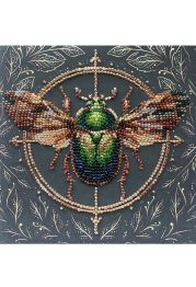 Mini Bead Embroidery Kit on Art Canvas "The Alchemy of Nature"