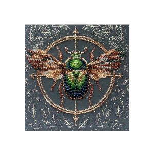 Mini Bead Embroidery Kit on Art Canvas "The Alchemy of Nature"