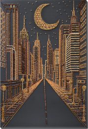 Bead Embroidery Kit on Art Canvas "City of dreams"