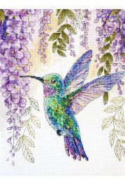 Cross Stitch Kit "The flight of the hummingbird"