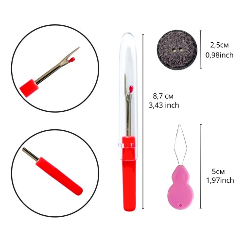 Magnetic needle holder (wooden), needle threader and seam ripper Magnetic needle holder (wooden), needle threader and seam ripper set (Magnetic needle holder (wooden), needle threader and seam ripper), MNT-002  від Абрис Арт - купити з доставкою ✿ Найкращ