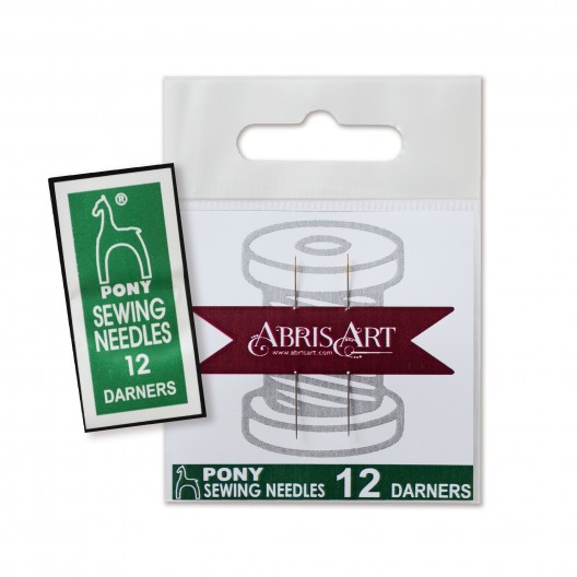 Голки для вишивки мікробісером Sewing Needles №12 (2 шт) Darners. Pony (Індія), NBM-001  від Абрис Арт - купити з доставкою ✿ Найкраща ціна від виробника ✿ Оптом та в роздріб ✿ Придбати Голки