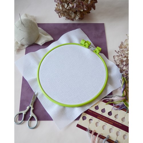 Embroidery hoop Plastic embroidery hoop, light green, d-165 mm (Plastic embroidery hoop), PLP-001  від Абрис Арт - купити з доставкою ✿ Найкраща ціна від виробника ✿ Оптом та в роздріб ✿ Придбати Пяльця