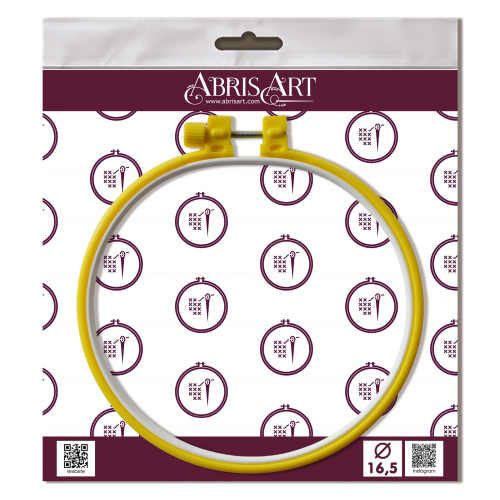 Embroidery hoop Plastic embroidery hoop, yellow, d-165 mm (Plastic embroidery hoop), PLP-002  від Абрис Арт - купити з доставкою ✿ Найкраща ціна від виробника ✿ Оптом та в роздріб ✿ Придбати Пяльця
